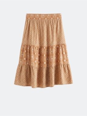 Threads 4 Thought Kathleen Printed Woven Midi Boho Skirt NWT Flowy Lightweight